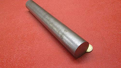 1045 Carbon Steel Round Rod, 1.625" Diameter x 1 Ft. Length, 1 Pc.