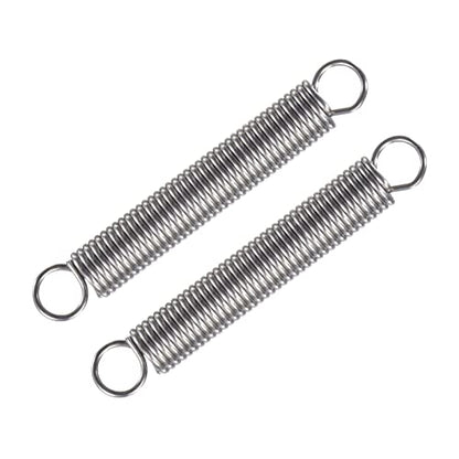 METALLIXITY Extension Spring (1.5x12x100mm/0.06"x0.48"x3.94") 2Pcs, 304 Stainless Steel Tension Spring Wire - for Home Repair Construction Machinery - size: 0.06"x0.48"x3.94"