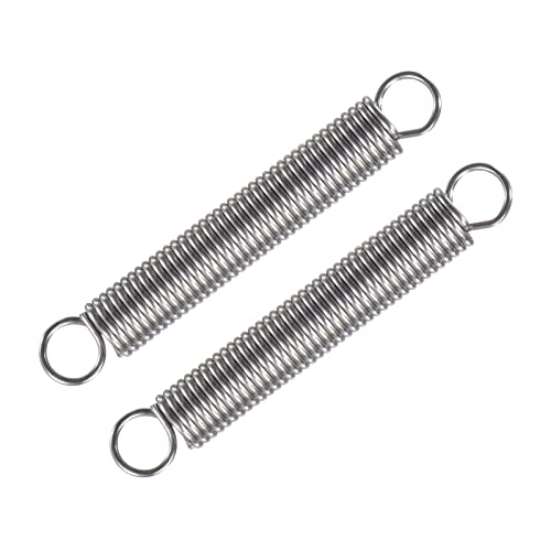METALLIXITY Extension Spring (1.5x12x100mm/0.06"x0.48"x3.94") 2Pcs, 304 Stainless Steel Tension Spring Wire - for Home Repair Construction Machinery - size: 0.06"x0.48"x3.94"