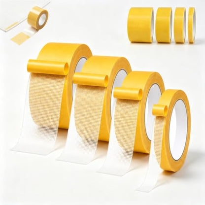 Grid Double-Sided Tape, Heavy Duty Fiberglass Mesh Mounting Tape