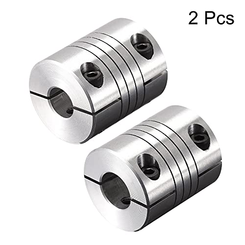 uxcell 2PCS Motor Shaft 10mm to 11mm Helical Beam Coupler Coupling 25mm Dia 30mm Length - size: 10mm to 11mm