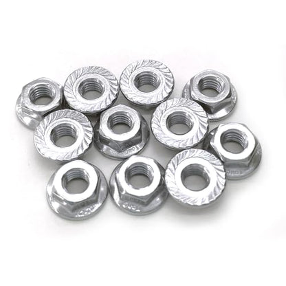 30 Sets M6x1.0-16mm Flanged Hex Head Bolts Kits, Flange Hexagon Screws, Hanger Bolts,Stainless Steel 18-8 (304), M6 Flange Bolt and Nuts,Washer for Securing Exhaust Components for Bicycle (M6x16mm) - size: M6x1.0-16mm