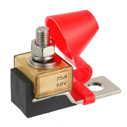 MRBF Terminal Fuse Block 75 AMP Marine Rated Battery Fuse 58V DC Max IP66 Waterproof Fuse Holder 75A - size: 75A