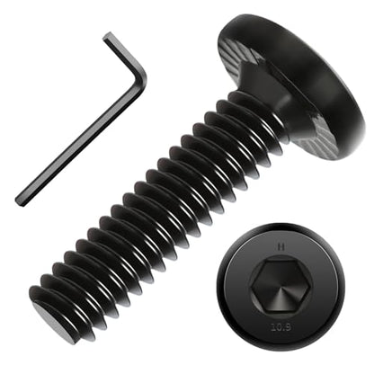 Socket Cap Machine Screws 1/4 x 1 25PC, Flat Head Hex Socket - size: 1/4-20 x 1, style: Flat