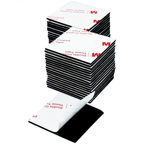 Pre-Cut Double Sided Tape Heavy Duty 2''x2'' - 36Pcs, No Residue