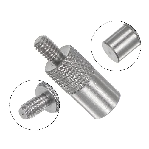 HARFINGTON 3pcs Flat Contact Points 5mm Dia 10mm Length M2.5 Thread 303 Stainless Steel for Dial Digital Indicator Depth Gauge Thickness Gauge - size: 5mmx10mm