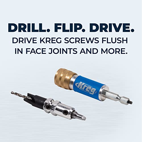 Kreg Quick-Flip, KDRV-FLIP, Drill & Drive with 1 Tool - size: 3/8 in
