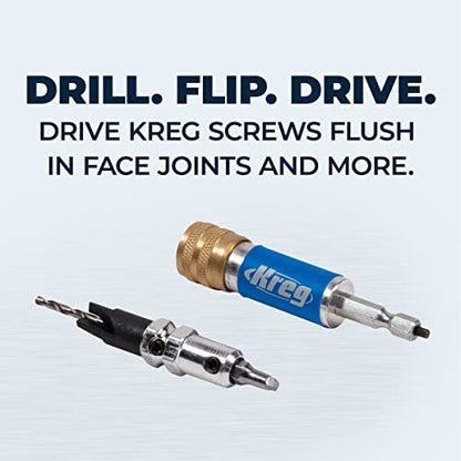 Kreg Quick-Flip, KDRV-FLIP, Drill & Drive with 1 Tool - size: 3/8 in