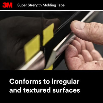 3M Super Strength Molding Tape 3614, 1/2 in x 15 ft, 4 Rolls - size: 1/2 Inch x 15 Ft, 4 Rolls