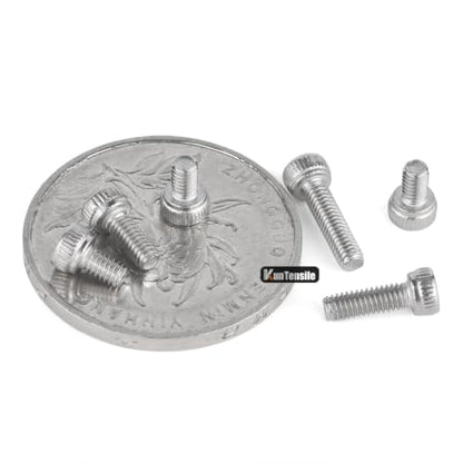 120 Pcs M2 x 10mm Button Head Socket Cap Screws - 304 Stainless Steel - size: M2x10