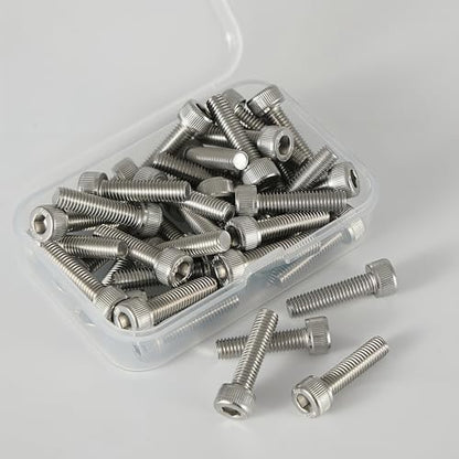 M6x1.0 x 30mm Socket Head Cap Screws Metric, 304 Stainless Steel (A2-70), Allen Socket Drive, Bright Finish, Full Thread, Rust & Corrosion Resistant, for Automotive, Machinery & DIY, 20 PCS - size: M6x30mm (20 PCS)