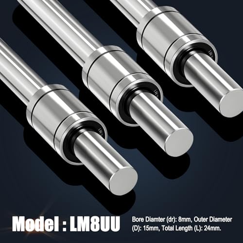 12Pcs LM8UU Linear Ball Bearings