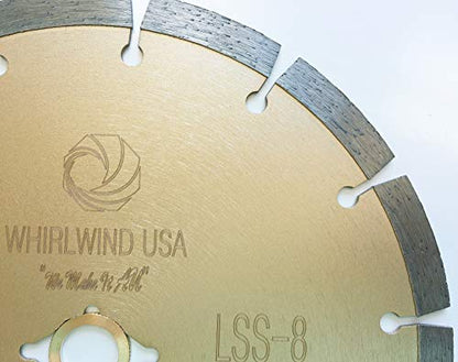 8 Inch General Purpose Segmented Diamond Power Saw Blade - size: 8" LSS