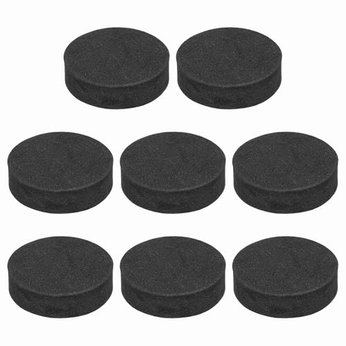 MECCANIXITY 8 Pcs Single Sided Speaker Isolation Feet Pads, 35mmx10mm Non Slip Foam Shock Absorption Base Pad Amplifier Stand Feet Mat for Speaker HiFi Home Theater Sound System, Black - size: 35mmx10mm