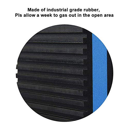LBG Products Rubber Anti-Vibration Isolator Pads,Heavy Duty Blue EVA Pad for Air Conditioner,Compressors,HVAC,Treadmills etc(4'' X 4'' X 7/8") - size: 4'' X 4'' X 7/8"
