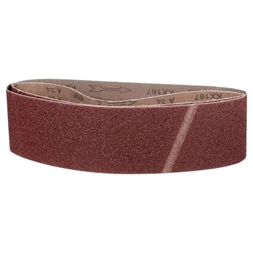 6 x 48 Inch Sanding Belts, 2 Pcs 24 Grit Belt Sander Paper - size: 6 x 48 Inch(24 Grit)