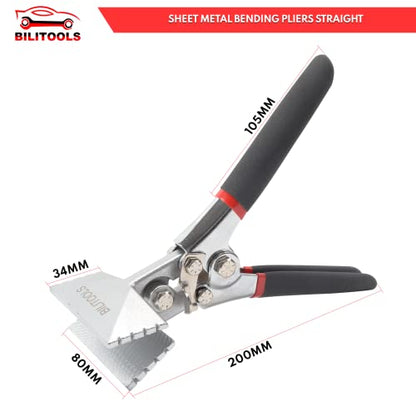 BILITOOLS Sheet Metal Bender, Hand Seamer Sheet Metal Bending Pliers