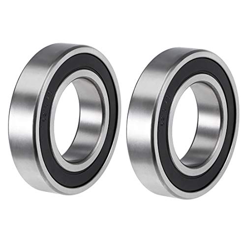 6210-2RS Deep Groove Ball Bearings Z2 50x90x20mm Double Sealed Carbon Steel 2pcs - size: 50mmx90mmx20mm
