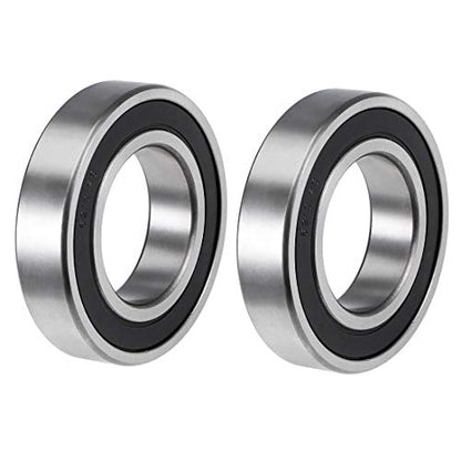 6210-2RS Deep Groove Ball Bearings Z2 50x90x20mm Double Sealed Carbon Steel 2pcs - size: 50mmx90mmx20mm