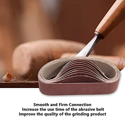 Sanding Belts, Abrasive Sanding Belts, Belt Sander Sandpaper, Aluminum Oxide Sanding Belts (240 Grit, 1.2 x 13 Inch) - style: 240 Grit