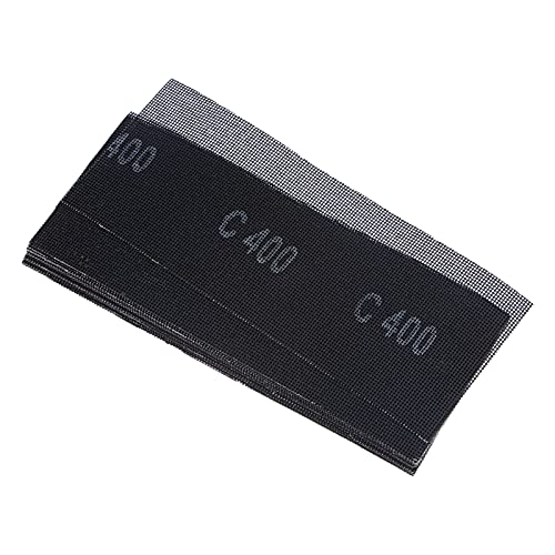 uxcell 20pcs Mesh Sanding Sheets 400 Grits 4-1/2-inch x 11-inch Mesh Sandpaper Pad for Wood Wall Repair, Dust-Free Wet/Dry Polish - style: 400 Grit