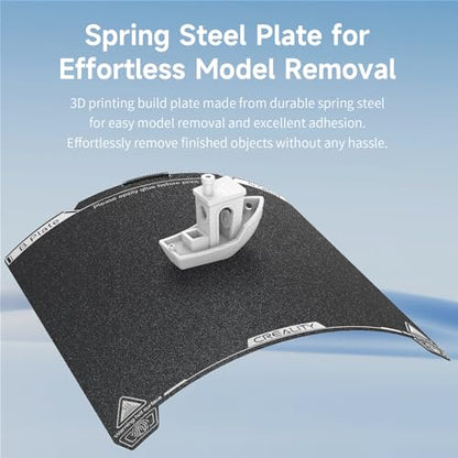 Official Creality K1C Build Plate 235x235mm Textured PEI Sheet with Nozzle Cleaner Flexible Spring Steel Magnetic Platform Plate for K1/K1C/K1 SE/Ender 3/3 V2/3 V3/3 V3 KE/3 V3 SE/3 Neo/3 V2 Neo - style: K1C Textured