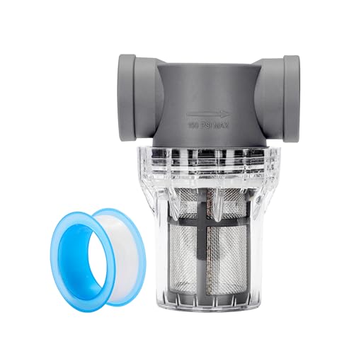 1'' Female NPT in-Line Strainer - Garden Hose Filter for High Pressure Washer, Sediment Filter with 30 Mesh Stainless Steel Screen (1'' 30 Mesh) - style: 1'' 30Mesh