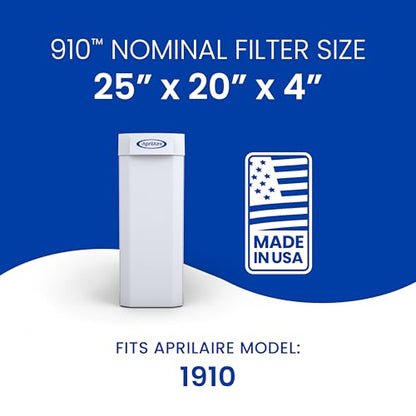 AprilAire 910 Replacement Filter for AprilAire Whole House Air Purifiers - MERV 11, Clean Air & Dust, 25x20x4 Air Filter (Pack of 1) - style: Healthy Air 11
