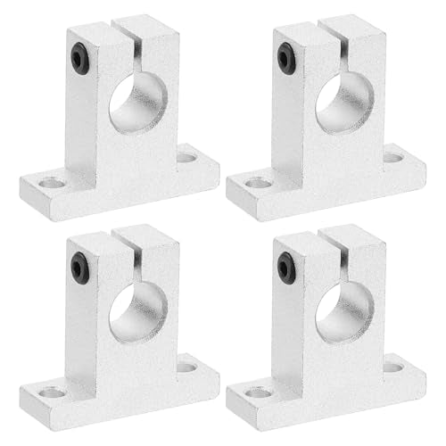 PATIKIL SK13 Aluminum Linear Motion Rod Rail Clamping Guide Support, 4 Pcs for 13mm Dia Shaft - size: SK13