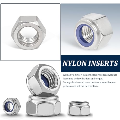 Metric Hex Nut & Lock Nut Assortment Kit (M3-M12) 360Pcs - size: Metric Hex Nuts and Locknuts, 360 Pcs