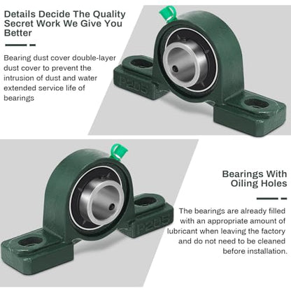 Gisafai 4 Pcs UCP205-16 Pillow Block Bearing with 1" Bore - style: UCP205-16