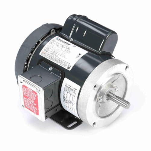 Marathon F105 56H Frame Farm Duty High Torque Motor, Single Phase Capacitor Start/Capacitor Run, Rigid Base, Totally Enclosed Fan Cooled, 15.2/8.2-7.6 amp, 1-1/2 hp, 1800 RPM, 115/208-230V