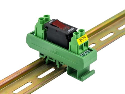 Rocker Switch Thermal Circuit Breaker Overload Protector Module DIN Rail Mount