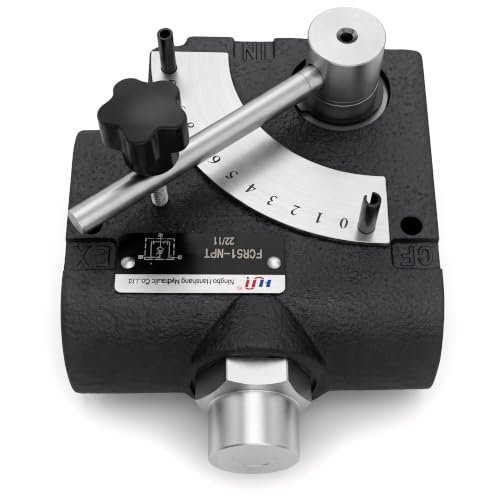 Hydraulic Adjustable Flow Directional Control Valve (1/2 NPT Port, 30 GPM, FCR51 with Relief) - size: 1/2" NPT Port, 30 GPM, style: FCR51 with Relief