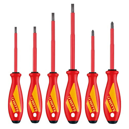WITTE MAXX VDE 1000v Professional Grade Electrician Screwdriver Set 6 Pieces