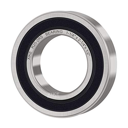 XIKE R20-2RS Sealed Deep Groove Ball Bearings, 15.875x34.925x8.733 mm, 10-Pack - size: R20-2RS - 15.875x34.925x8.733 mm