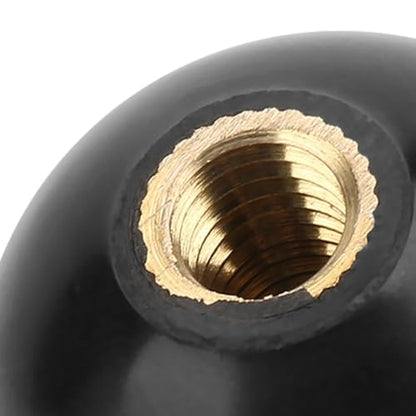 5 Pcs Bakelite Ball Knob with Brass Insert, Black, M10 x 35mm - size: M10*35mm