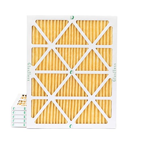Glasfloss ZL 14x20x1 MERV 11 AC Furnace Pleated Air Filters. Box of 6 - size: 14x20x1 | 1" Filters | 6 Pack