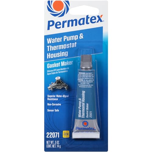 Permatex 22071 Water Pump and Thermostat RTV Silicone Gasket, 0.5 oz. - size: 0.5 Ounce