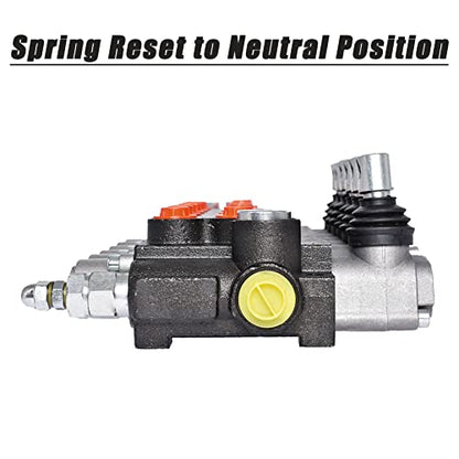 findmall 6 Spool Hydraulic Directional Control Valve 13GPM 3600PSI SAE Port - size: 13 GPM, style: 6 Spool