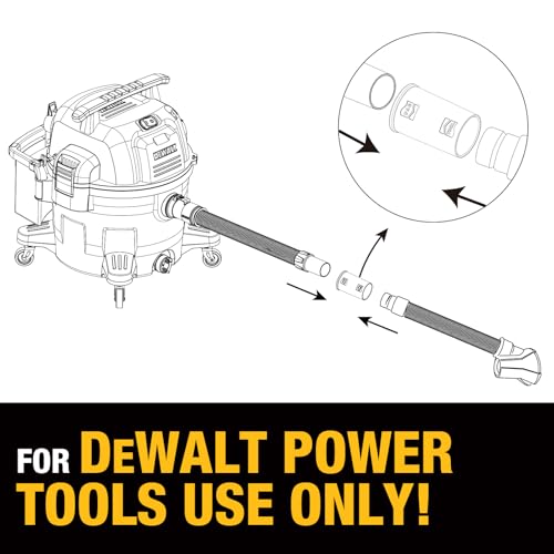 DEWALT Shop Vac HEPA Filter Replacement, 3-Pack Dust Bags & Tool Adapter - style: DXVA19-0501