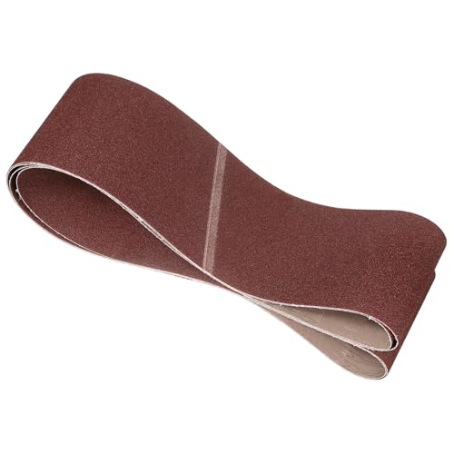 2 Pcs Sanding Belts 6 x 80 Inch 60 Grit Aluminum Oxide - size: 6 x 80 Inch(60 Grits)