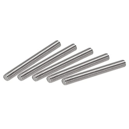 uxcell 50Pcs M4 x 30mm Fully Threaded Rod 304 Stainless Steel Right Hand Threads,M4-0.7 Thread Pitch