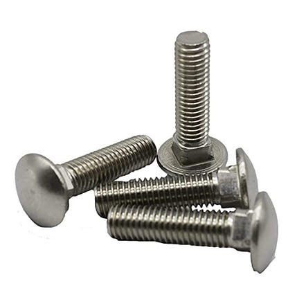 SANTIE 1/4"-20 X 1-3/4" Stainless Carriage Bolt, 25pc - size: 1/4"-20 X 1-3/4"(25pc)