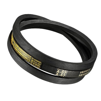 A-57 Drive V-Belt - [57-inch Inside Circumference] A-Section Rubber Drive Belt Wrapped for Transmission Use - size: A-57