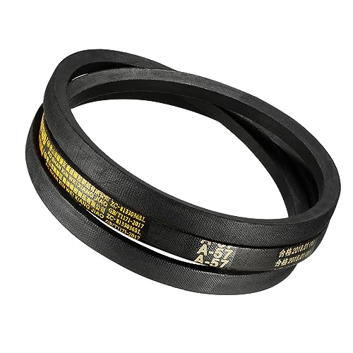 A-57 Drive V-Belt - [57-inch Inside Circumference] A-Section Rubber Drive Belt Wrapped for Transmission Use - size: A-57