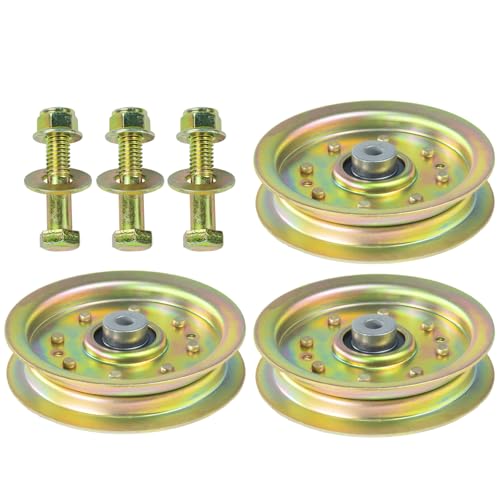 3 Pack 756-04129B Idler Pulley 4.25 for Cub Cadet 50" RZT 50 Deck - color: M3 3x756-04129B Yellow