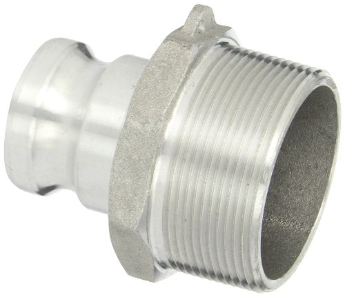 Dixon Valve 2030-F-AL Aluminum 356T6 Type F Cam and Groove Fitting, Reducing Coupling, 2" Male Adapter x 3" NPT Male