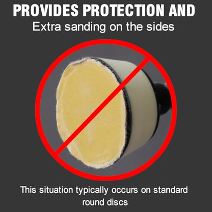MAXMAN 2"Sanding Discs, 150 Grit Flex Edge Sandpaper, for Drill/Bowl Sander - style: 150 Grit