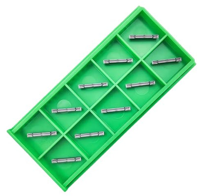 DLTOOLS Industrial MGMN200 PVD Coated(Black&Grey) CNC Grooving Carbide Inserts Cutting Tools for Steel,10pcs - size: DL-MGMN200, style: PVD Coated(black&grey)